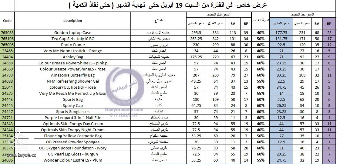 احدث عروض وتخفيضات اوريفليم حتى نهاية الشهر او نفاذ الكميات hayahcc_1398356668_599.jpg